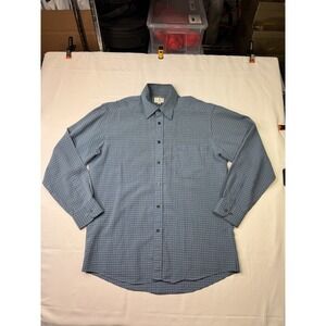 Luxury Lanvin CLASSIQUE Blue Cotton Blend Men's Dress Shirt With Pocket #228